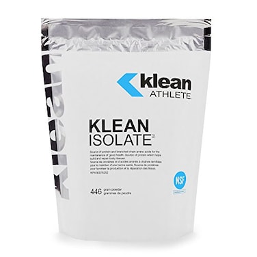 Klean Athlete Klean Isolate Whey Protein Isolate Daily Protein Amino Acid Intake for Muscle Integrity NSF Certified for Sport 20 Servings Unflavored