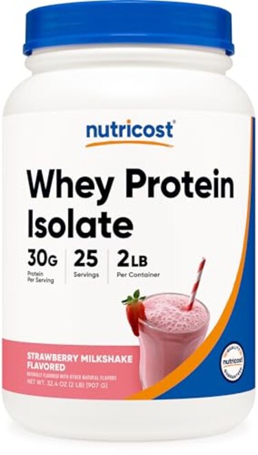 Nutricost Whey Protein Isolate Strawberry Milkshake 2LBS