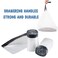 Tinlade 50 Count Jumbo Cat Litter Box Liners Large Drawstring Cat Litter Liners Bags Unscented Tear Resistant for Trash Waste to Keep Your Home Clean39 x 22 InchClear Black