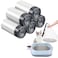 Tinlade 50 Count Jumbo Cat Litter Box Liners Large Drawstring Cat Litter Liners Bags Unscented Tear Resistant for Trash Waste to Keep Your Home Clean39 x 22 InchClear Black