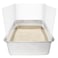 YOILES 3PCS Cat Litter Box Pee ShieldsTransparent Easy Clean Splash Guard for Open Top Litter Pan 145115in Litter Box Not Included 3 Clear