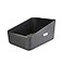 Sfozstra Grey Small Cat Litter Box with Low Entry Open Sifting Design Tracking Control SpaceSaving High Sides LeakProof EasyClean ABS for Kittens Up to 8 lbs