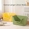TownTime Extra Large Litter Box with High Sides 2527 Lx1783 Wx1311 HAntiSplashingToolFree AssemblyMulti Kitty Cat Litter BoxJumbo Grey