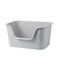 TownTime Extra Large Litter Box with High Sides 2527 Lx1783 Wx1311 HAntiSplashingToolFree AssemblyMulti Kitty Cat Litter BoxJumbo Grey
