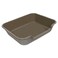 Blaucasa 1 Pack Extra Large Dog Litter Box Pan Tray ABS Material Low Entry Jumbo Senior Litter Boxes for Multiple Kitten Big Cats Pet Safe Indoor Dog Potty Chocolate 24 L x 20 W