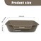 Blaucasa 1 Pack Extra Large Dog Litter Box Pan Tray ABS Material Low Entry Jumbo Senior Litter Boxes for Multiple Kitten Big Cats Pet Safe Indoor Dog Potty Chocolate 24 L x 20 W