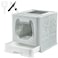 Gefryco Litter Box with Lid for Small to Medium Cats Enclosed Cat Litter Box with CoverHigh Sided Top Entry Cat Box with Brush and Scoop Cute Kitty Litter Pan with Drawer for Growing KittensGrey