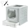 Gefryco Litter Box with Lid for Small to Medium Cats Enclosed Cat Litter Box with CoverHigh Sided Top Entry Cat Box with Brush and Scoop Cute Kitty Litter Pan with Drawer for Growing KittensGrey