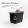 IRIS USA Large Top Entry Cat Litter Box with Lid Enclosed Covered Cat Litter Box for Indoor Cats Dog Proof Design Odor Control Litter Tracking Reduction Scoop Included BlackGray