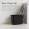 IRIS USA Large Top Entry Cat Litter Box with Lid Enclosed Covered Cat Litter Box for Indoor Cats Dog Proof Design Odor Control Litter Tracking Reduction Scoop Included BlackGray