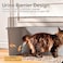Oneluck Large Cat Litter Box with Lid and Sifting Mat 24 Inch High Sided Enclosed Cat Litterbox for Indoor Cats Translucent Hooded Design for Easy Cleaning Extra Thick Plastic