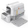 Wooaidagg Enclosed Stainless Steel Cat Litter Box with Odor Control Modular Design with Drawer and Flip Door Easy to Clean and WashNonStick InteriorExtra Large Size Fits All CatsLight Grey