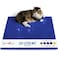 Andalus Brands Andalus Large Cat Litter Mat Pack of 1 Waterproof NonSlip Easy to Clean Cat Litter Box Mat for Extra Efficient Pet LitterTrapping Blue 30 X 18