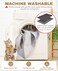 Fostanfly Cat Litter Mat 45x 27 Kitty Litter Trapping Mat Extra Large XL Honeycomb Scatter Control Urine Waterproof Machine Washable Black