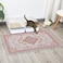 Glittme Cat Litter Mat with NonSlip Bottom Litter Box Mat 33X22 Litter Trapping Mat Easy to Clean Washable Cat Food Mat for KittyL