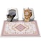 Glittme Cat Litter Mat with NonSlip Bottom Litter Box Mat 33X22 Litter Trapping Mat Easy to Clean Washable Cat Food Mat for KittyL