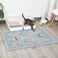 Glittme Cat Litter Mat with NonSlip Bottom Litter Box Mat 33X22 Litter Trapping Mat Easy to Clean Washable Cat Food Mat for KittyL