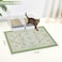 Glittme Cat Litter Mat with NonSlip Bottom Litter Box Mat 33X22 Litter Trapping Mat Easy to Clean Washable Cat Food Mat for KittyL