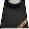 GORILLA GRIP Cat Litter Box Mat Cushioned Coil Mesh Litter Trapping Mats Scatter Control Supplies for Less Mess Phthalate Free Ultra Deep Catch Grooves Rinse or Vacuum to Clean 30x20 Black