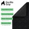 GORILLA GRIP Cat Litter Box Mat Cushioned Coil Mesh Litter Trapping Mats Scatter Control Supplies for Less Mess Phthalate Free Ultra Deep Catch Grooves Rinse or Vacuum to Clean 30x20 Black