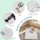 Jacooxi Cat Litter Mat for Litter Box Silicone Large Cat Litter Trapping Mat 34x22 in Waterproof NonSlip Durable Easy Clean Light Gray