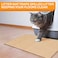 Neater Pet s Jute Cat Litter Trapping Mat Catches Spilled Litter Mess from Kitty Litter Box to Protect Floors Soft on Cats Paws AntiSkid Backing Easy to Clean Beige 24 x 36