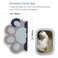 Rarenut Cute Cat Litter Mat 24x16 Litter Box Mat Litter Trapping Mat Soft on Kitty Paws Easy Clean Anti Slip Pet Accessories Door Floor mats Blue Grey6040