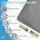 Xuanyaente Double Layer Honeycomb Ultra Soft Cat Litter Mat 234 x 147 BPAFree Upgraded NonSlip UrineProof Bottom Durable Easy Clean Gray Pack of 1