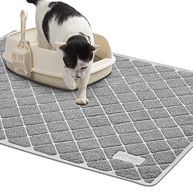Niubya Premium Cat Litter Mat 47 Long x 35 Wide NonSlip and Waterproof Design Soft on Paws Easy to Clean