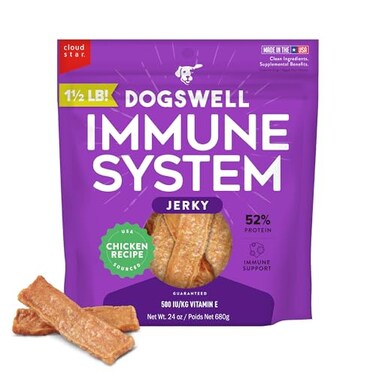DOGSWELL Dogswell Immune System Jerky Dog Treats Chicken Breast 24 oz Pouch