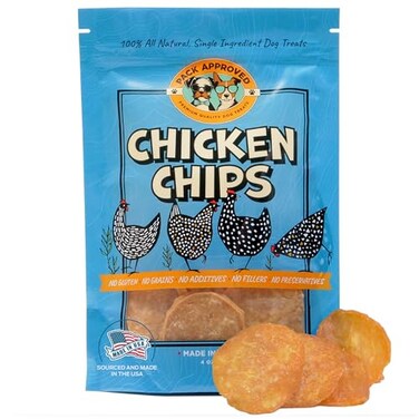Pack Approved Chicken Chips Crunchy Single Ingredient Dog Treat 100 All Natural Chicken Breast 4oz