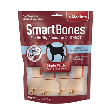 SmartBones Medium Chews Treat Your Dog to a RawhideFree Chew Made with Real Meat and Vegetables