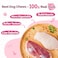 PAWUP Duck Dog Chews Donut Rawhide Treat Long Lasting Rawhide Ring Natural wTaurine 125oz