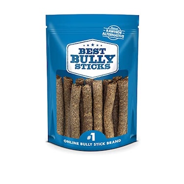 Best Bully Premium Real Beef Snap Sticks 12 Count Pack of 1 100 Natural No Additives USA Packed Easy to Digest RawhideFree High Protein Great for Puppy Training