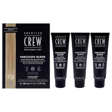 AMERICAN CREW American Crew Mens Temporary Hair Color Temporary Hair Dye Natural Gray Coverage Light 135 Fl Oz