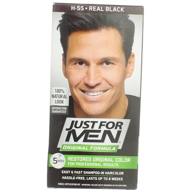 Just for JUST FOR MEN Hair Color H55 Real Black 1 Each Pack of 5