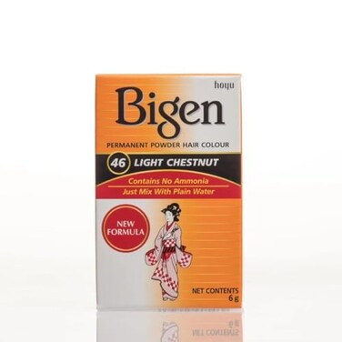 Bigen Powder Hair Color 46 Light Chestnut 021oz 6 Pack