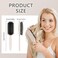 HEZ Curl Defining Brush Curly Hair Brush Slick Back Hair Brush For Combing and Shaping Curls in All Hairstyles to Reduce Pulling Beige