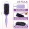 DiorSun Curly Hair Brush Curl Defining Brushes Styling Brush for Curly Hair Shaping and Defining Curls Brushes for Women Purple
