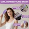 DiorSun Curly Hair Brush Curl Defining Brushes Styling Brush for Curly Hair Shaping and Defining Curls Brushes for Women Purple