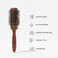 EVO Evo Hank Ceramic Vented Brush Blow Drying Hair Brush for Professional Styling Quick Drying Volumizing Smoothing 43mm