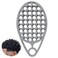 KOUPA Magic Silicone Curly Hair Brush One Piece Twist Curl Comb for Afro Curls Washable Hair Tool for Men Women Grey 1 Piece