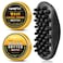 Goiple Wave Pomade Hair Twist Sponge Brush Twist Styler for Black Men Washable Afro Curl Sponge Racket for Barbers Daily Use Ideal for Curly Rubber Large Tooth Brush Hair Pomade Styling Set