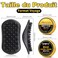 Goiple Wave Pomade Hair Twist Sponge Brush Twist Styler for Black Men Washable Afro Curl Sponge Racket for Barbers Daily Use Ideal for Curly Rubber Large Tooth Brush Hair Pomade Styling Set