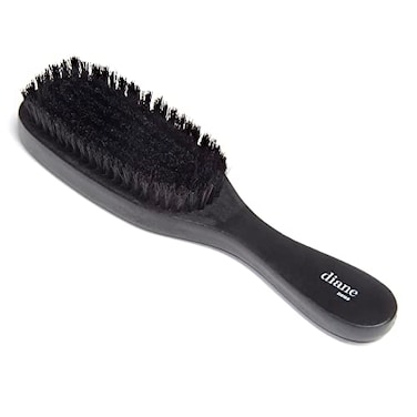 Diane 7Row Boar Bristle Wave Brush Soft 100 Boar Bristles for Fine to Medium Hair 360 Waves Smoothing Polishing Gentle on Scalp Real Wood Handle Beard Mustache Styling