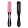 Denman Curly Hair Brush D14 Black 5 Row Styling Brush for Detangling Separating Shaping and Defining Curls Fringes Bangs For Women and Men