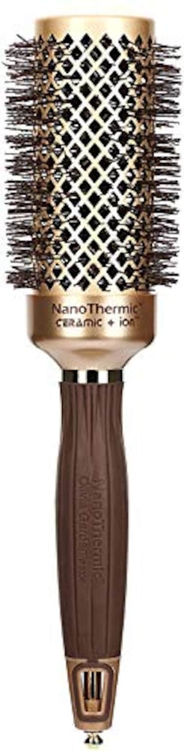 Olivia Garden NanoThermic Ceramic Ion Round Thermal Hair Brush Not Electrical Professional Blowout Brush for Normal to Thick Hair NT44 1 34
