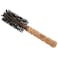 Ibiza Hair Round Boar Bristle Brush G355mm Hybrid Boar Carbon Fiber Nylon Bristles with Cork Handle Ideal for Beachy Waves Curls Adds Texture Shine for Medium to Long Styles