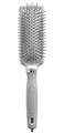 Olivia Garden Ceramic Ion XL Pro Hair Brush Paddle Brush for All Hair Types Smooths and Adds Shine Small Paddle Silver