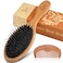 BLACK EGG Boar Bristle Brush for WetDry Hair Smoothing Massaging Detangling Reduce Frizz Restore Shine Bamboo Brush for Women Men Kids